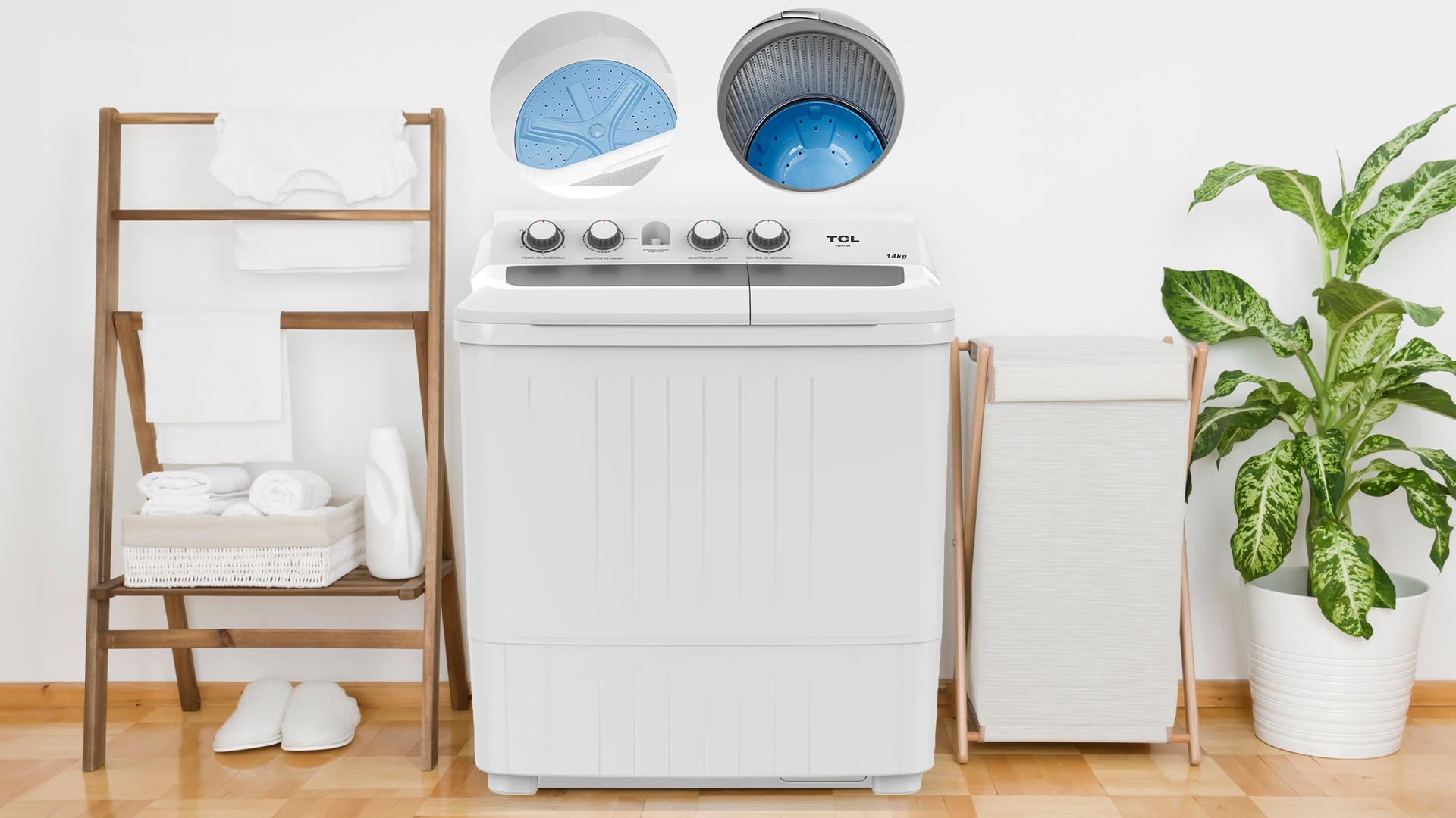 Doble tina Funci��n ��ptima en tu lavadora