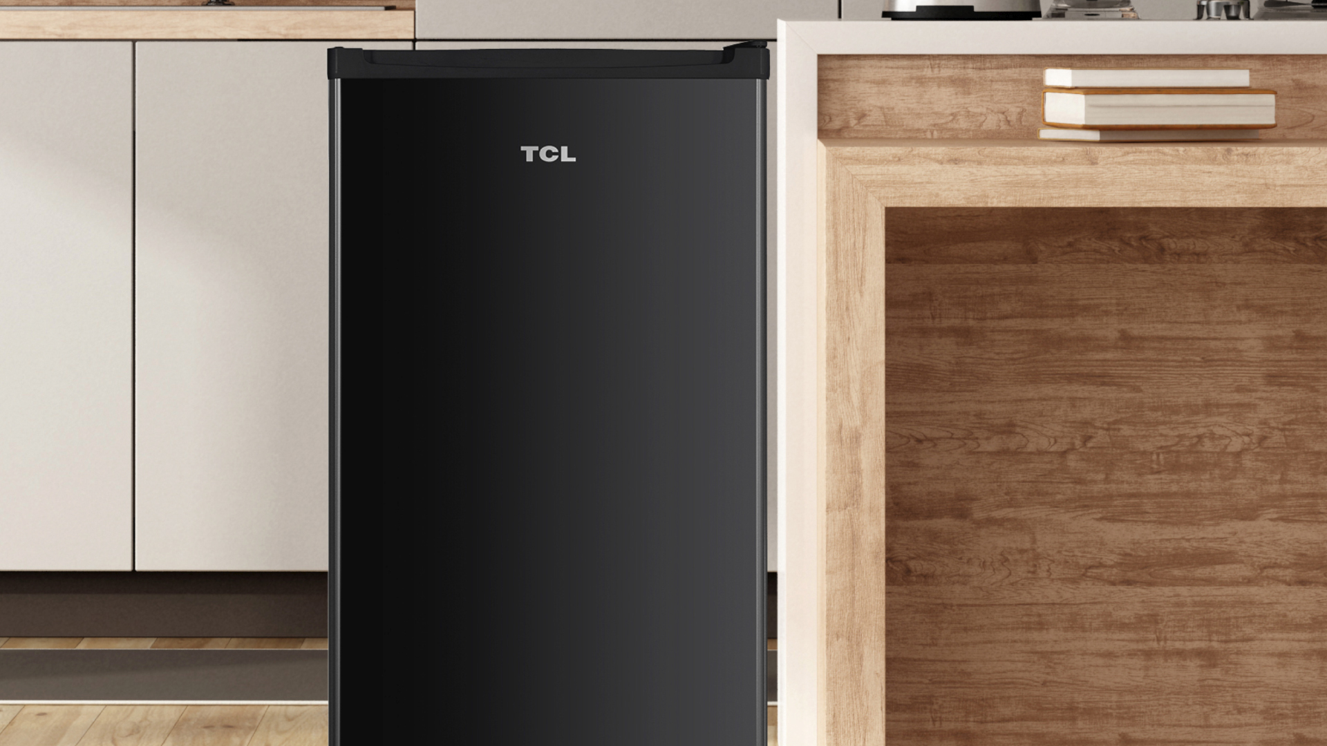 ¡Ya está aquí el moderno y compacto frigobar en un elegante color negro!