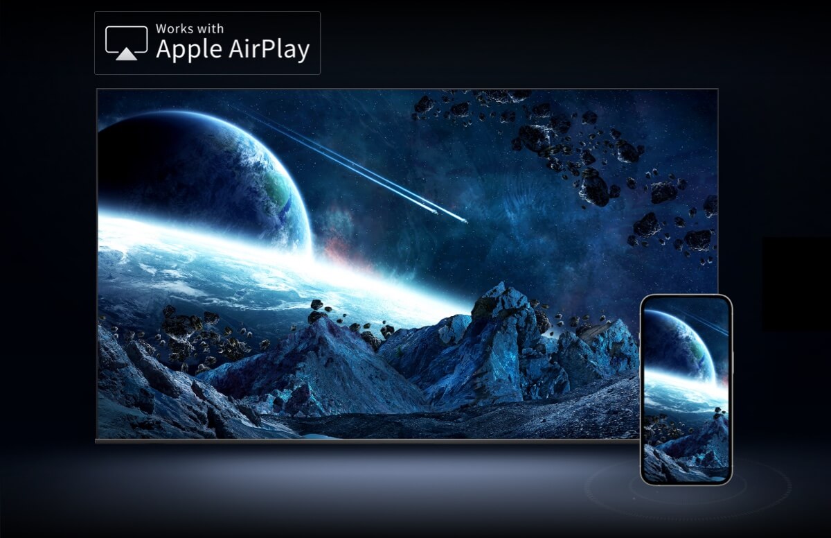 TCL TV QM850G Conexión con AirPlay