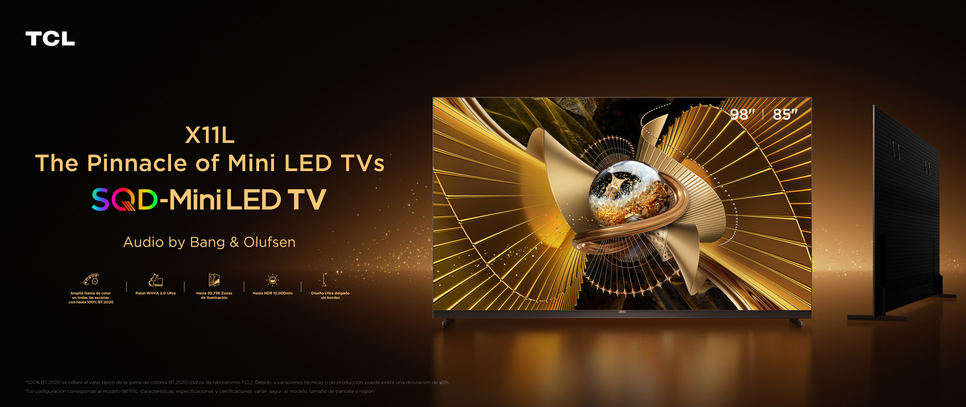 TCL X11L Premium SQD-MiniLED TV's Key Banner