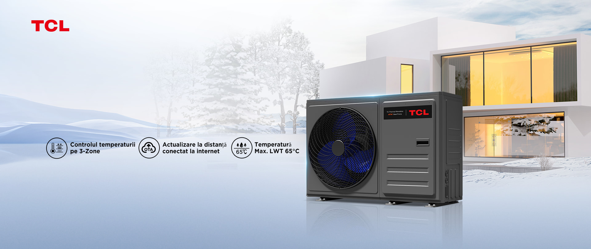 R32 Tri-thermal ATW <br>Pompă de căldură