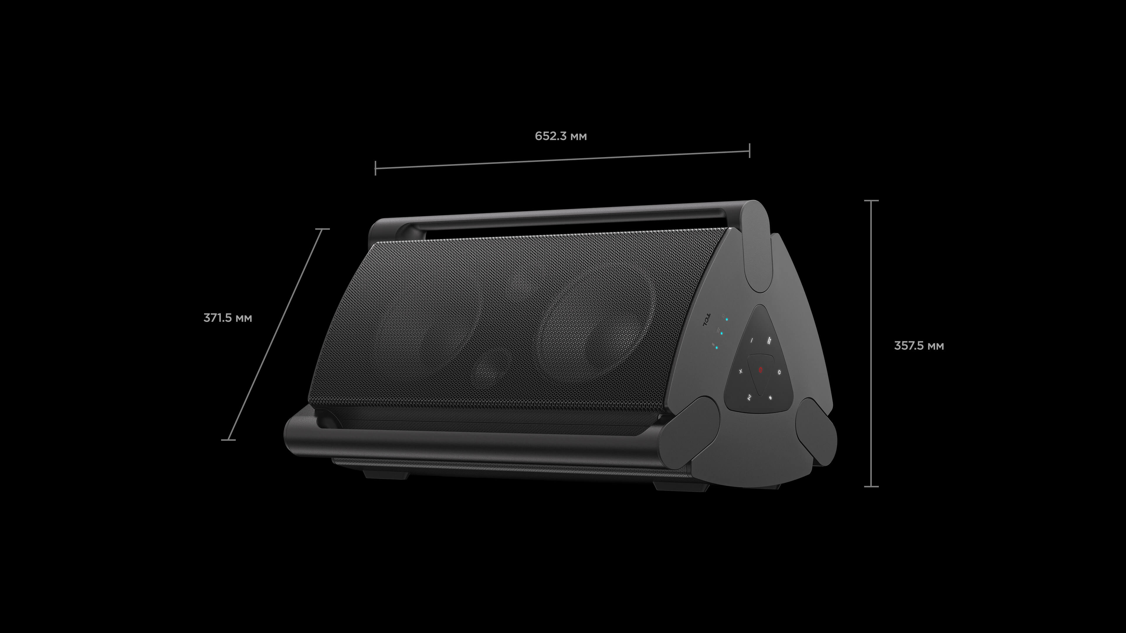 TCL TP300K Party Speaker with Product Size