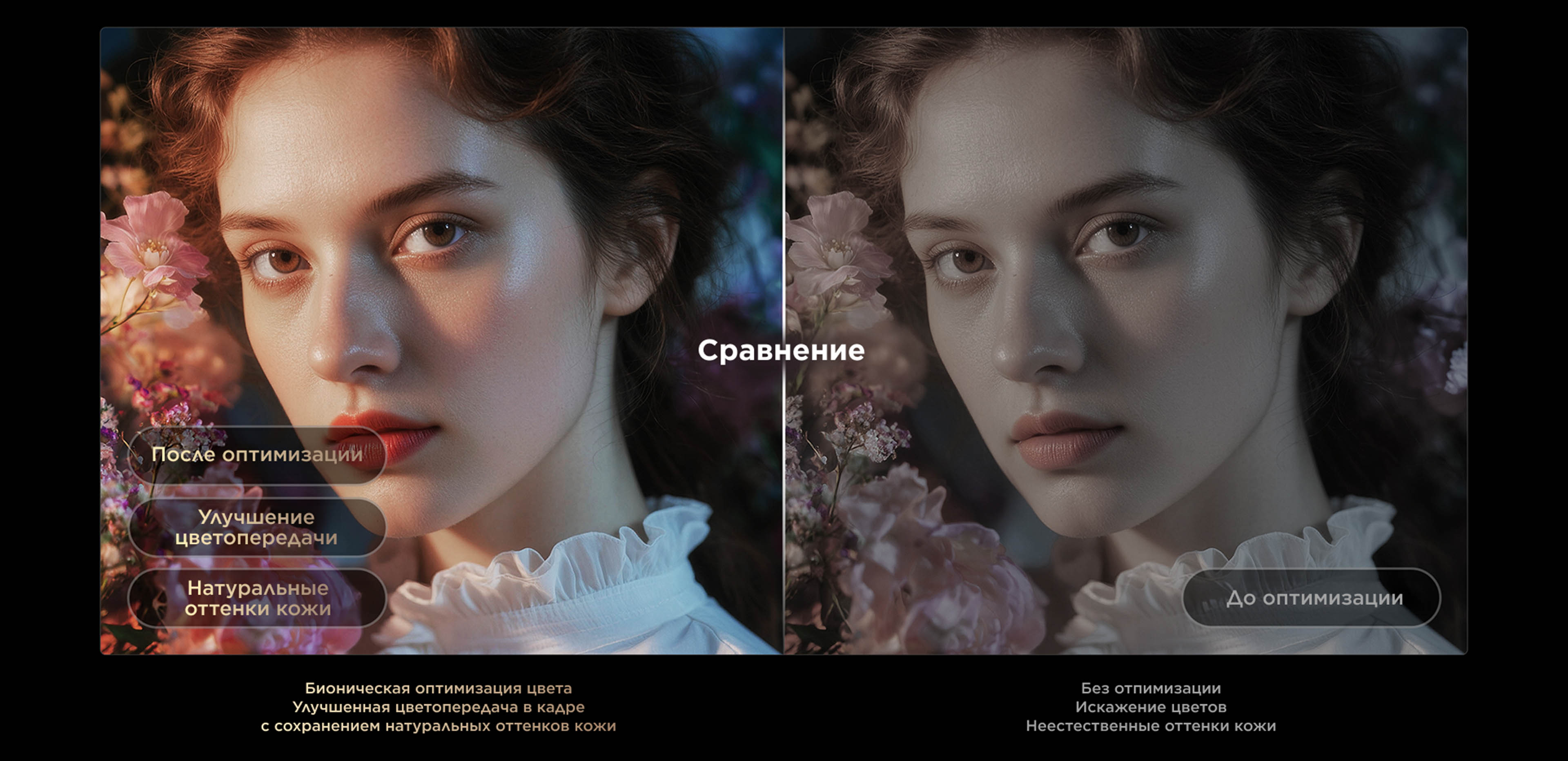 Bionic Color Optimization technology delivers more realistic skim color
