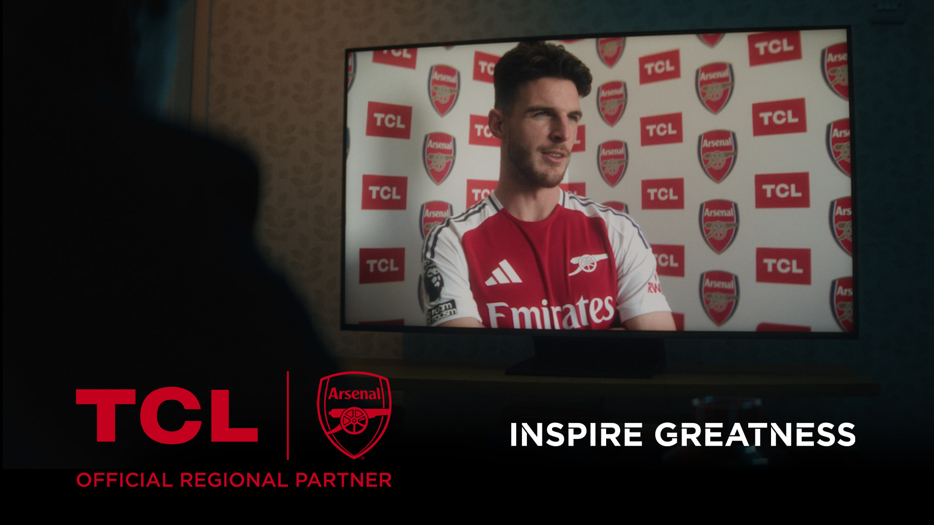 TCL AND ARSENAL UNITE TO INSPIRE GREATNESS ON AND OFF THE PITCH IN LATEST CAMPAIGN STARRING ARSENAL PLAYERS DECLAN RICE, MIKEL MERINO, AND BEN WHITE