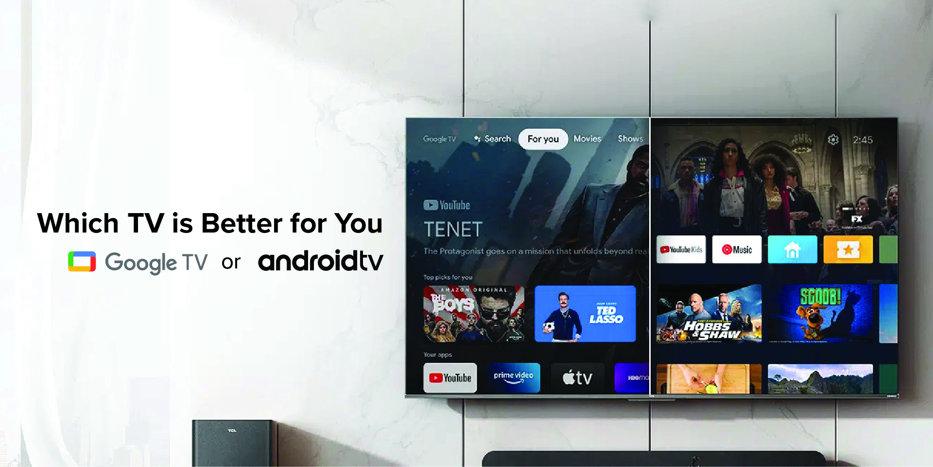 Which TV is better for you- Google TV or Android TV? A Definitive Guide