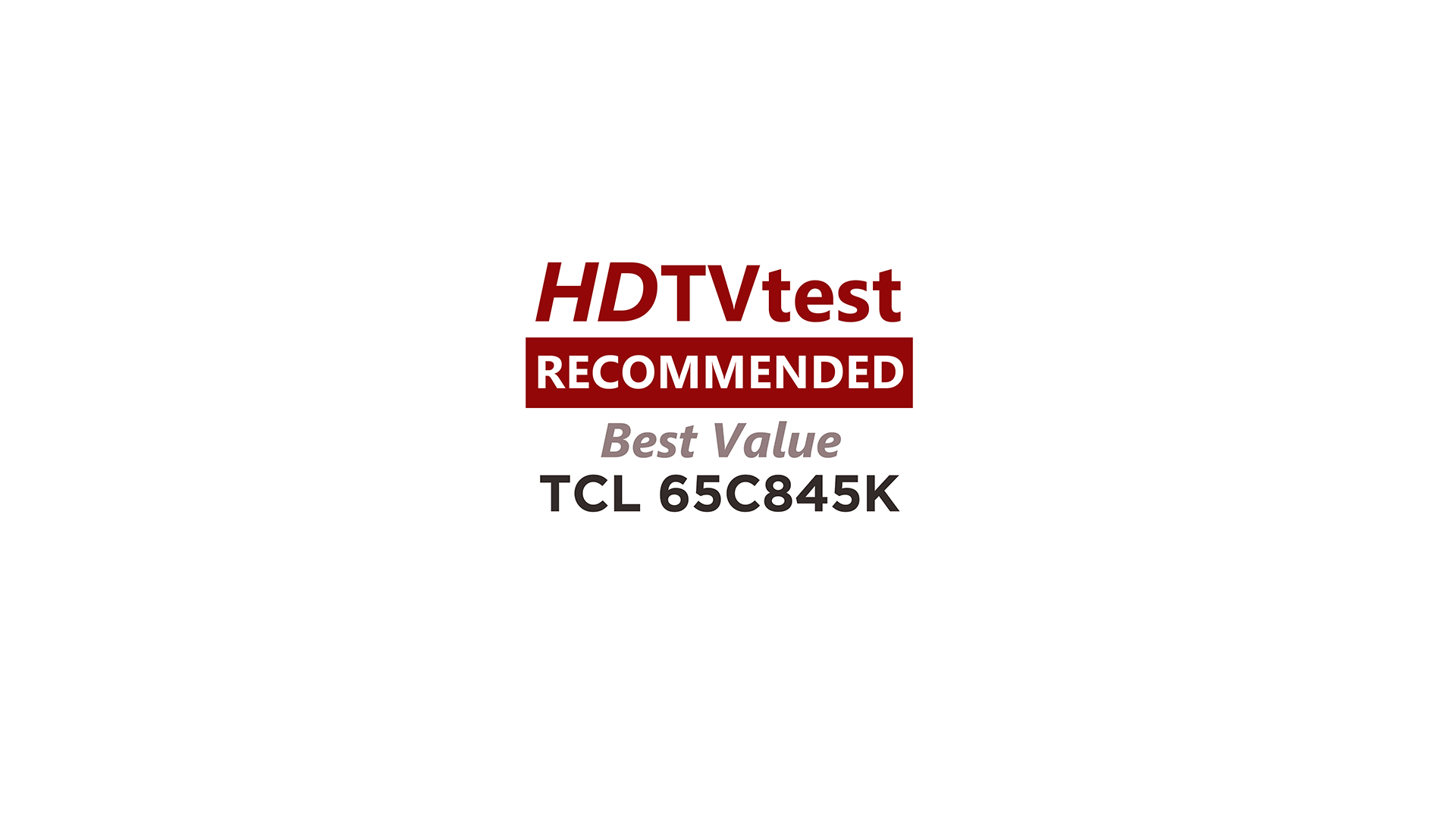 65C845K – Recommended best value award
