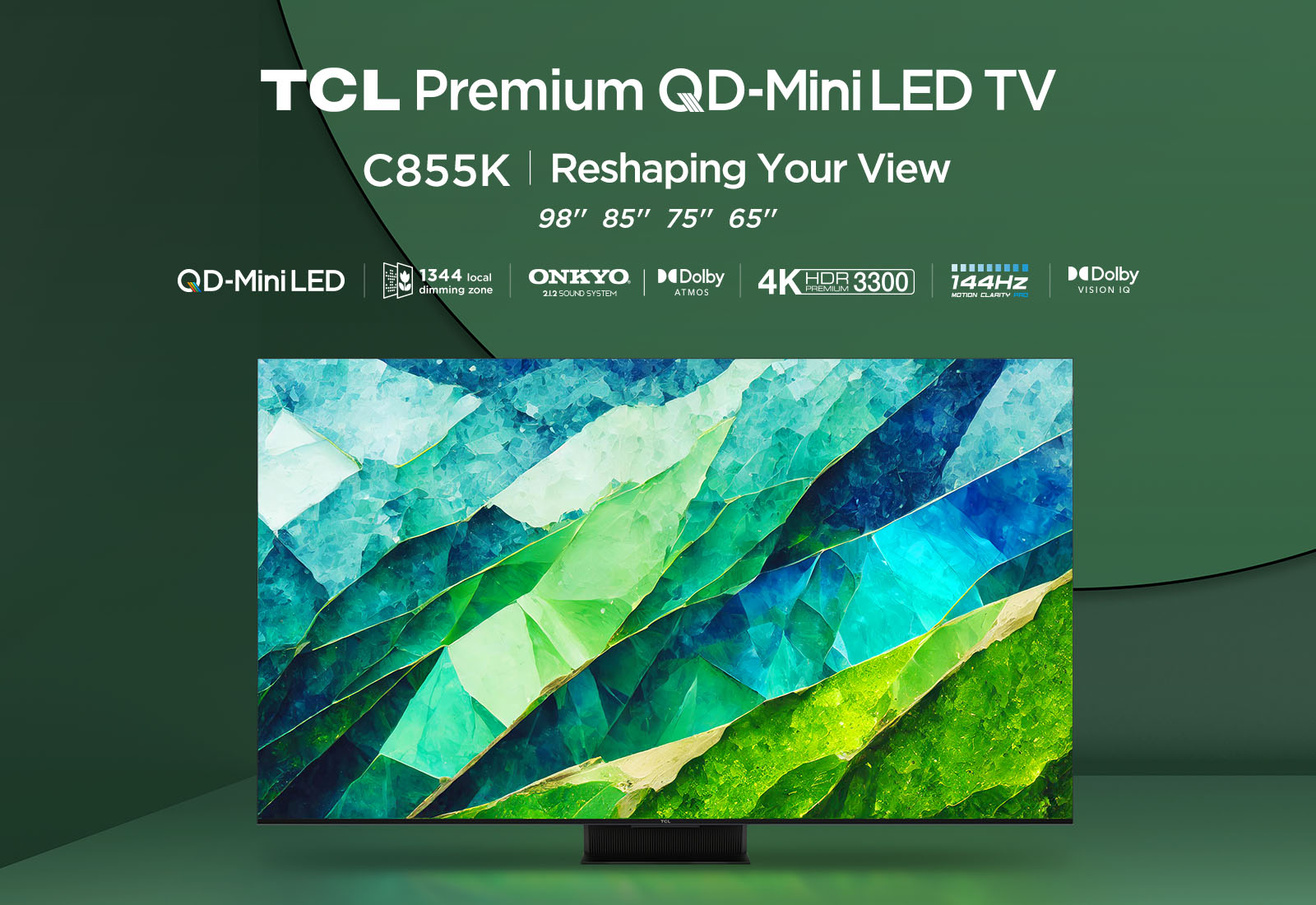 QD-Mini LED 4K TV 65 inches - C855K - TCL UK