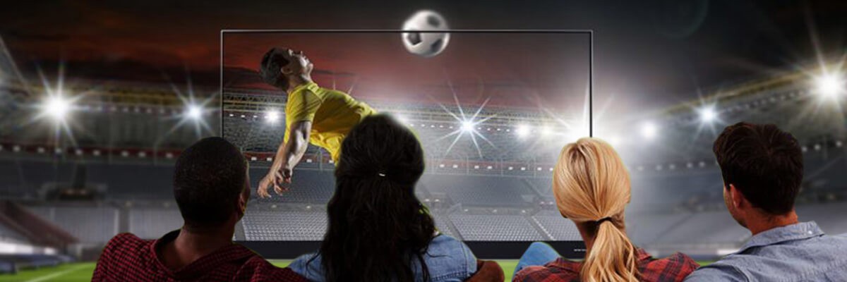 Modern television displaying vivid picture quality