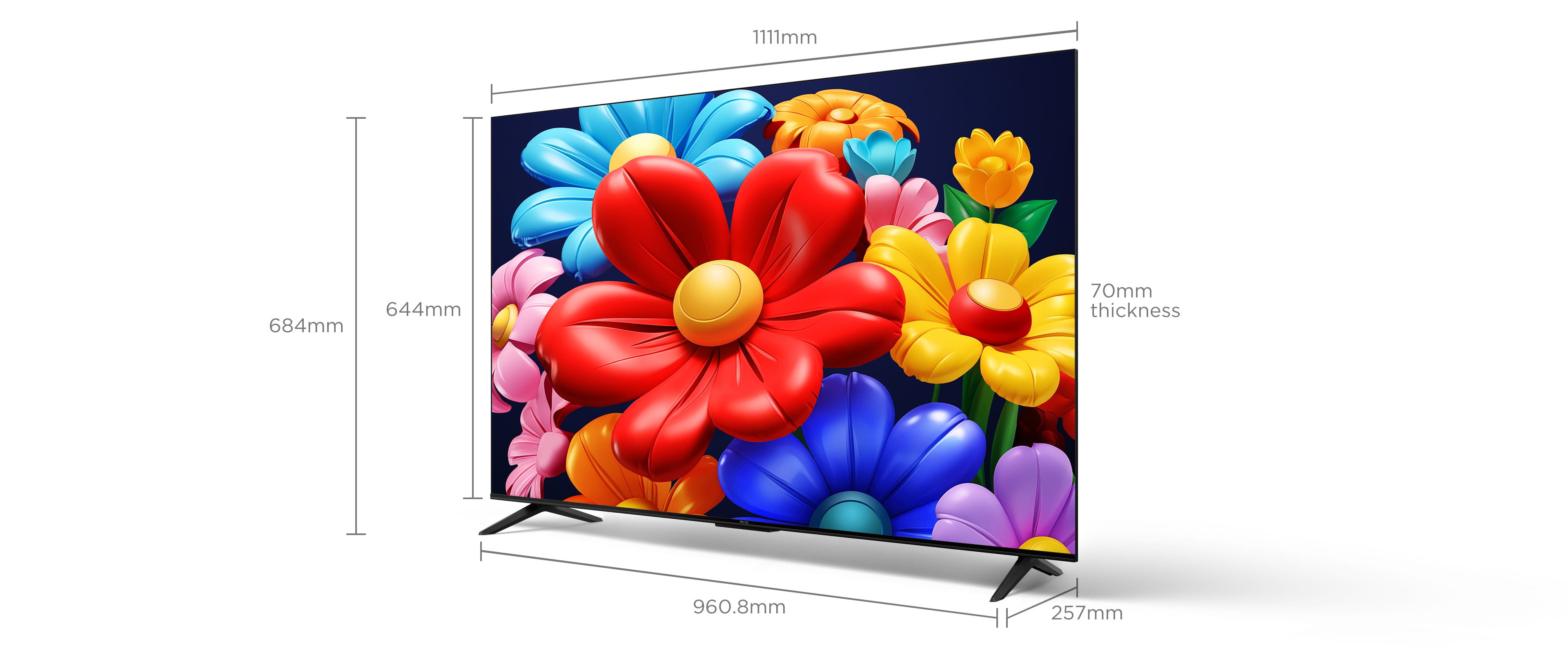 U64 4K UHD Google TV Screen Size 50