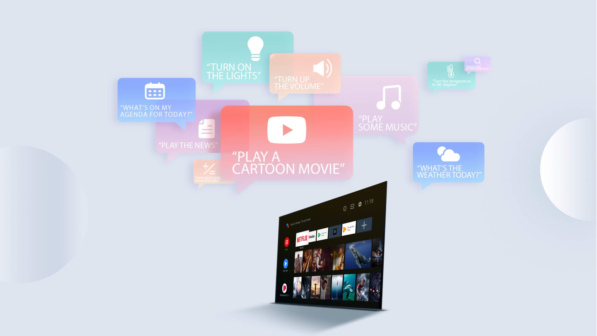 iFFALCON TV Asistente de Google